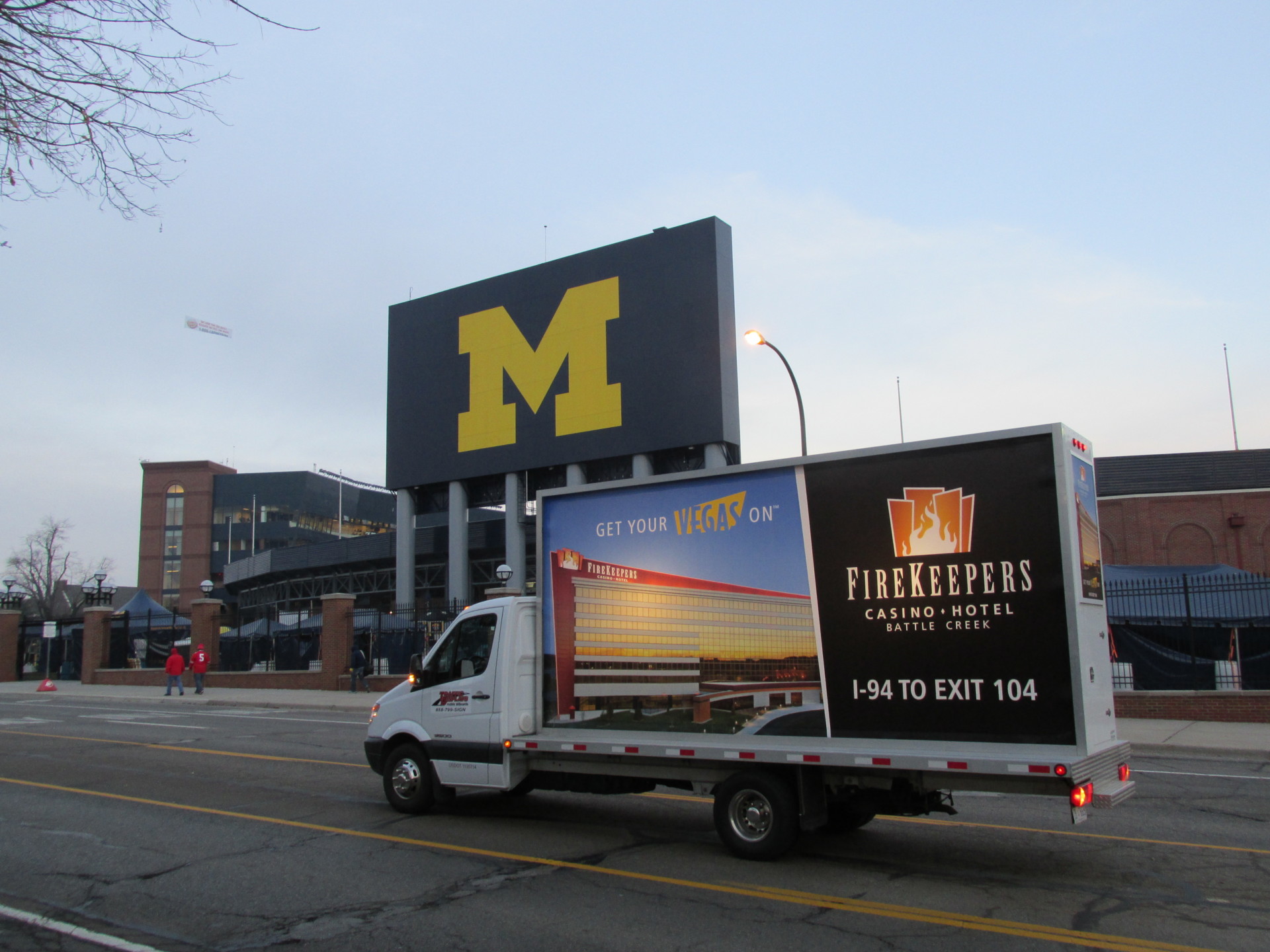 University of Michigan Mobile Billboard Truck 