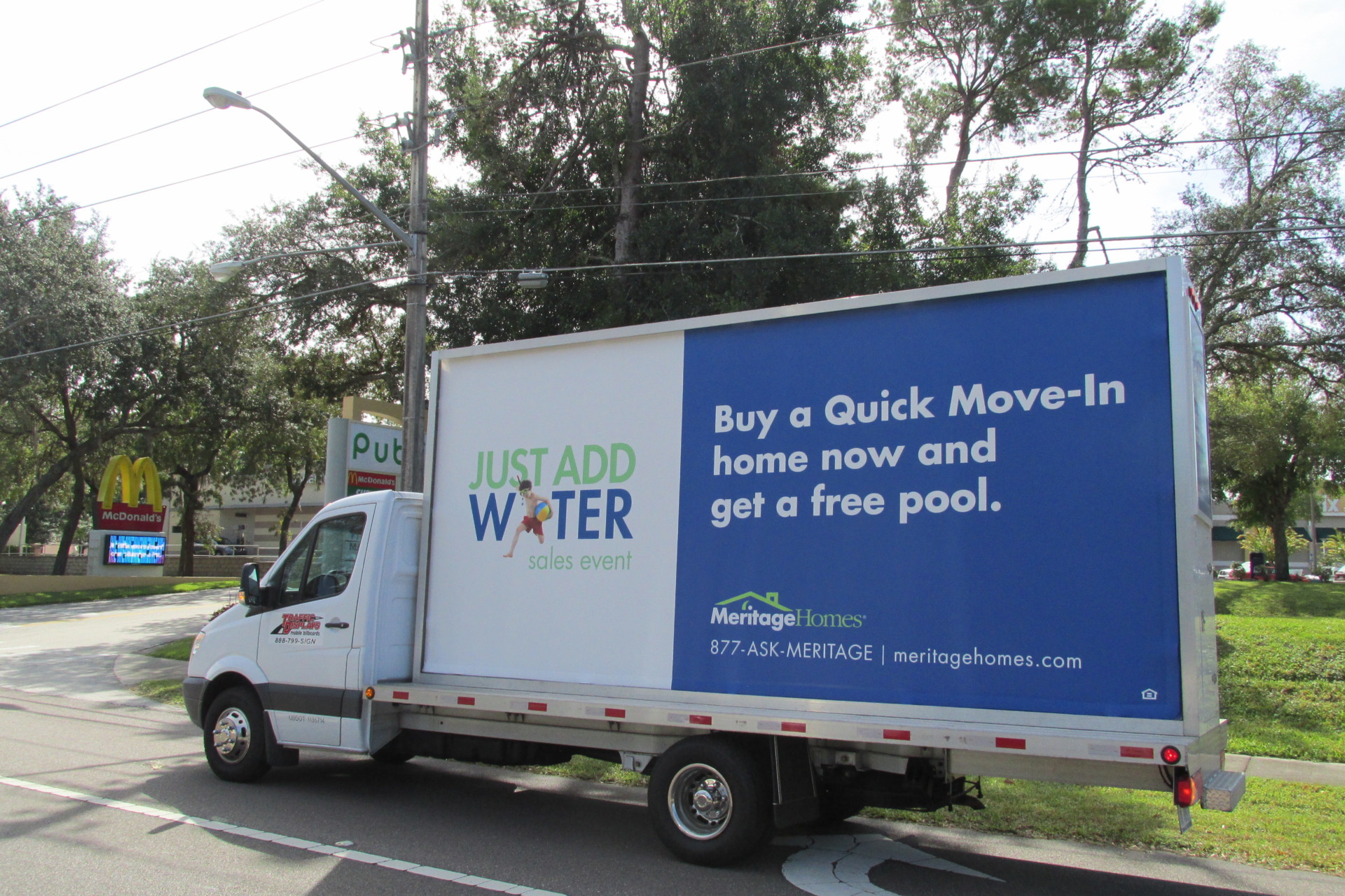 Mobile Billboard truck in Jacksonville, FL 