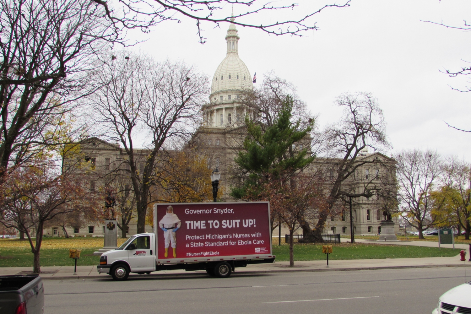 Lansing Mobile Billboards truck advertising