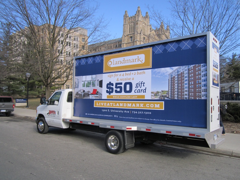 Ann Arbor Mobile Billboard Trucks