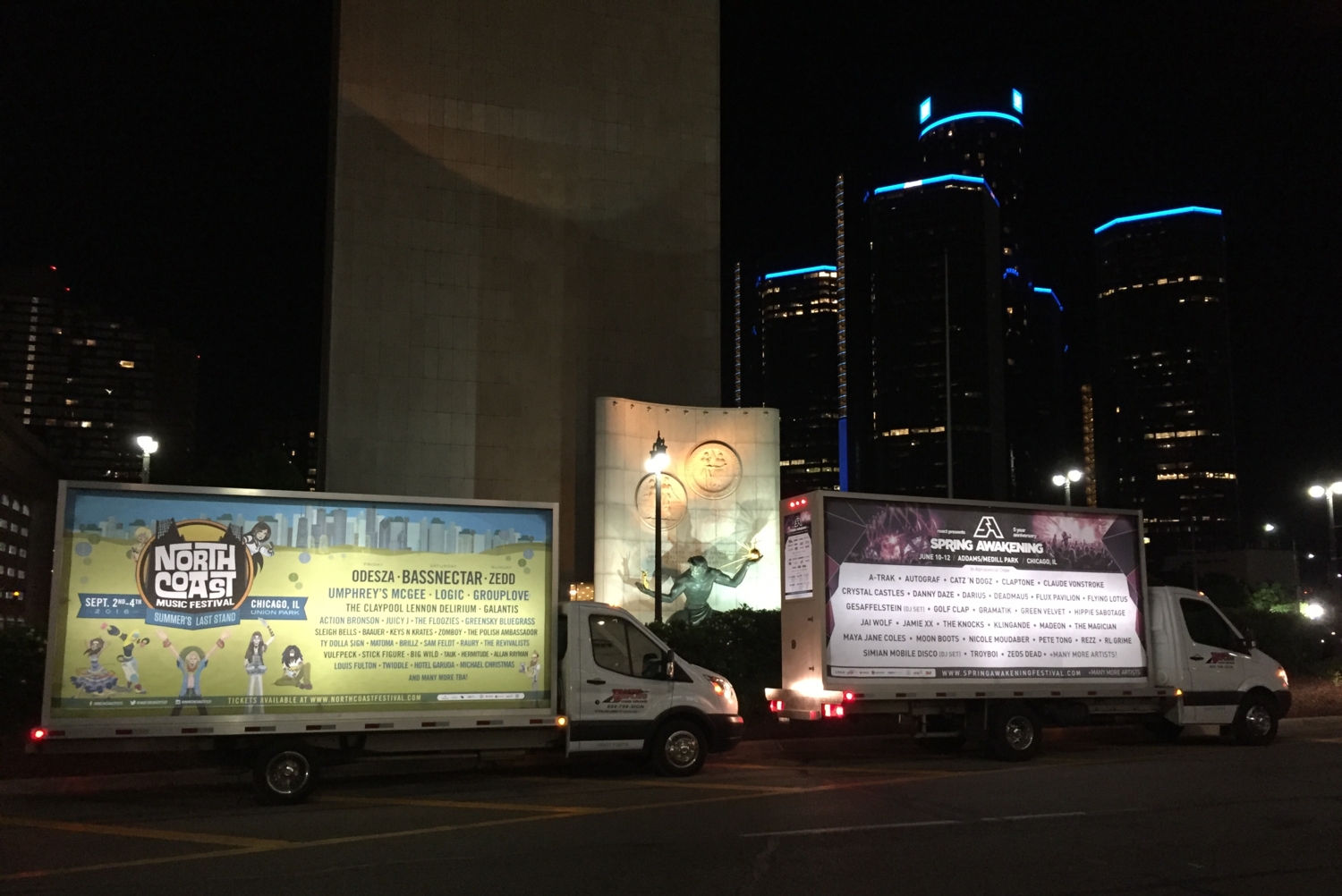 mobile advertising truck detroit michigan