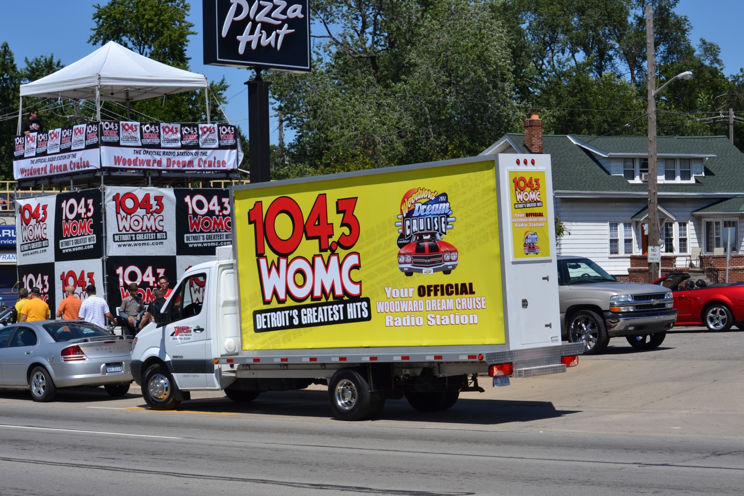 Detroit Michigan Mobile Billboard Truck Advertising Woodward Dream Cruise